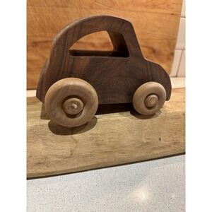 Hand Crafted  Toy Car Made Of Walnut